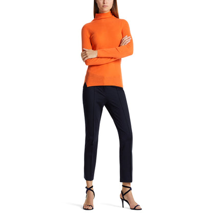 Cropped pants in stretch viscose