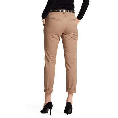 Chinos with leopard details