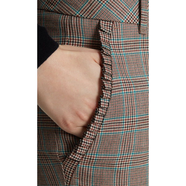 Glen plaid pants