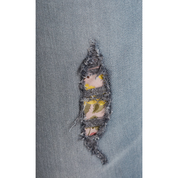 Embroidered jean