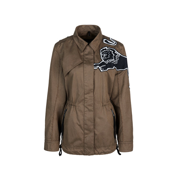 Outdoor jacket with lions