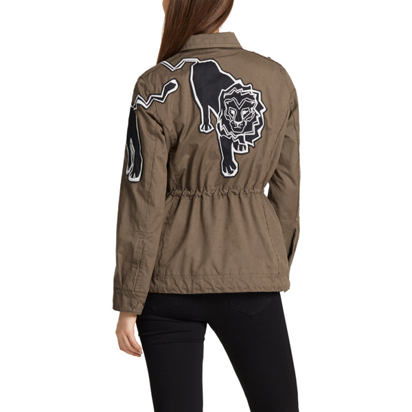 Outdoor jacket with lions