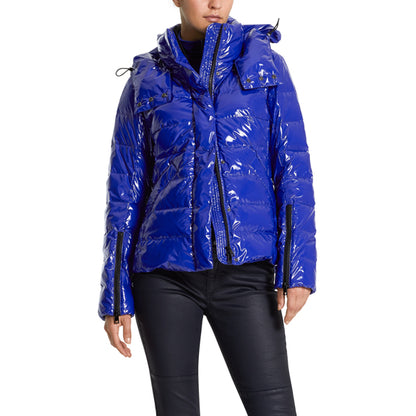 Glossy patent leather jacket