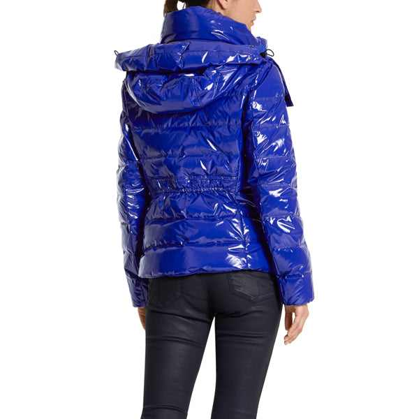Glossy patent leather jacket