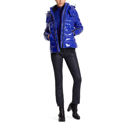 Glossy patent leather jacket