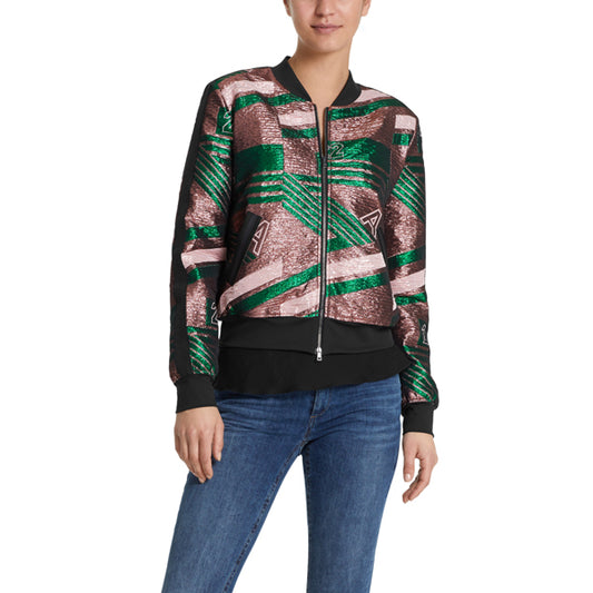 Blouson with Lurex jacquard