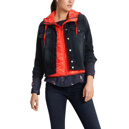 Denim jacket with waistcoat