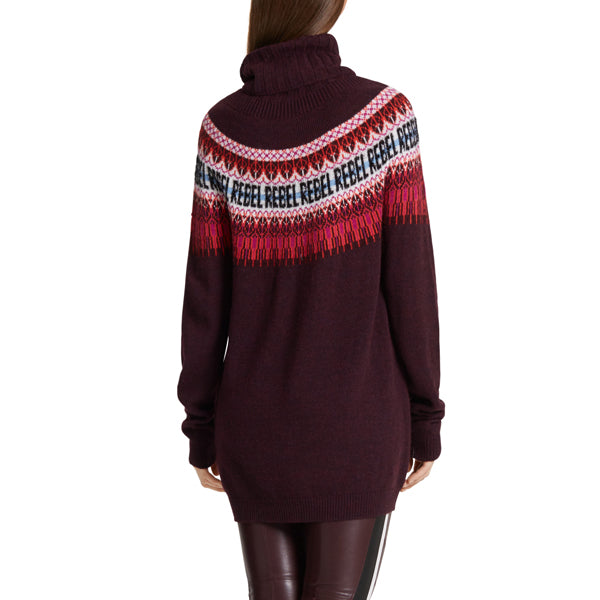 Sweater with ethnic pattern