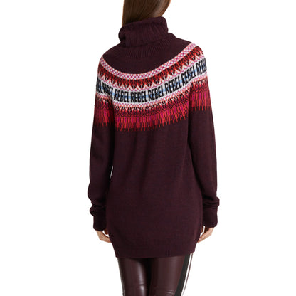 Sweater with ethnic pattern