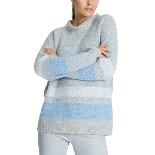 Chunky-knit sweater with alpaca