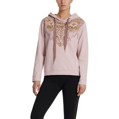 Fitwear sweatshirt with rivets and rhinestones