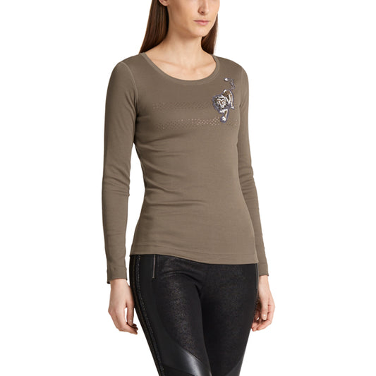 T-shirt with sequins and applique
