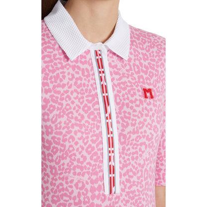 Polo shirt with leopard pattern