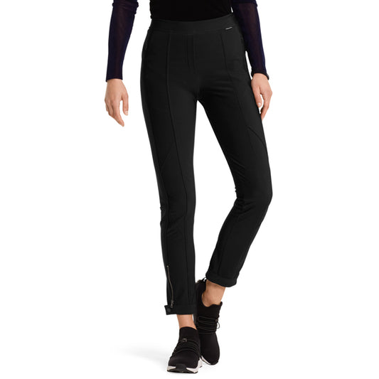 Stretch pants with decorative seams