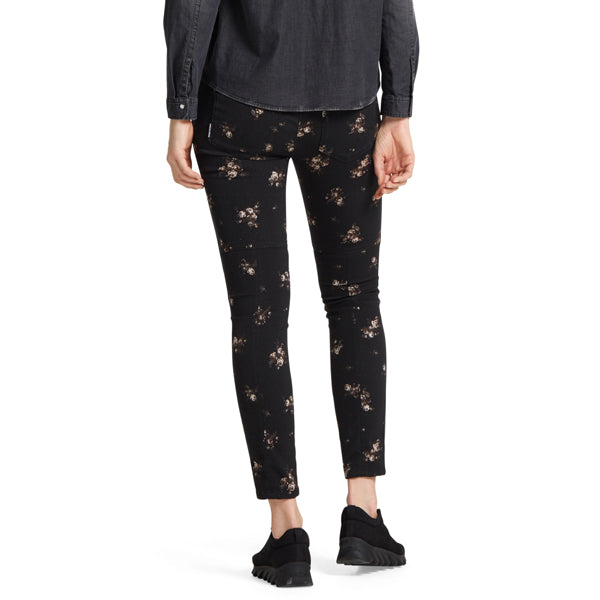 Jeans with gold jacquard